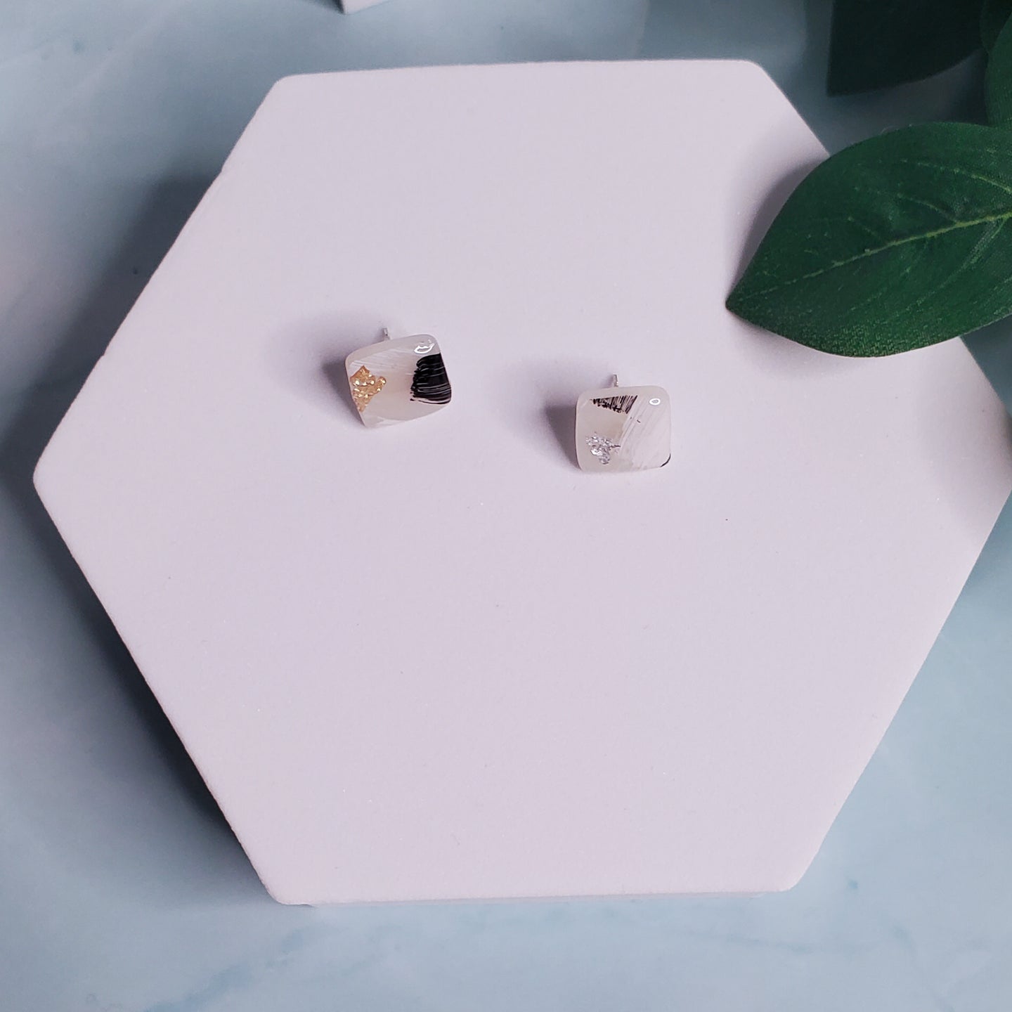 Abstract Square Stud